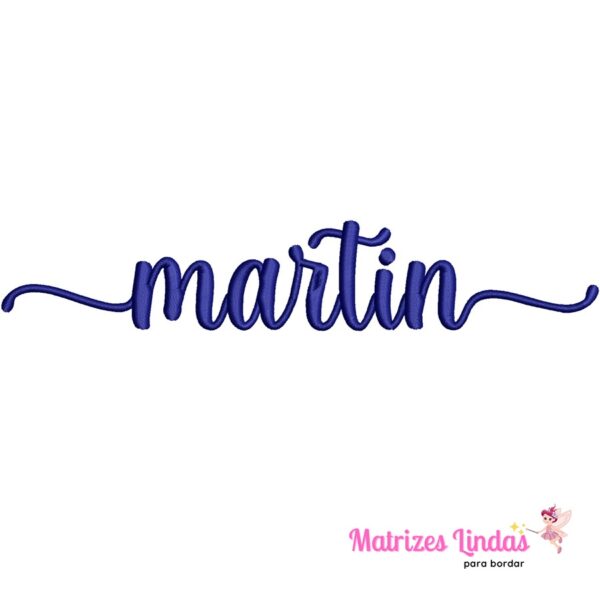 Matriz de Bordado Nome Martin cabinho para bordar ML