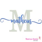 Matriz de Bordado Nome Matheus para bordar ML