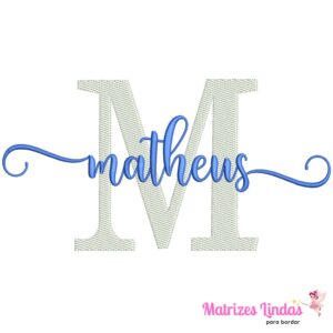 Matriz de Bordado Nome Matheus para bordar ML