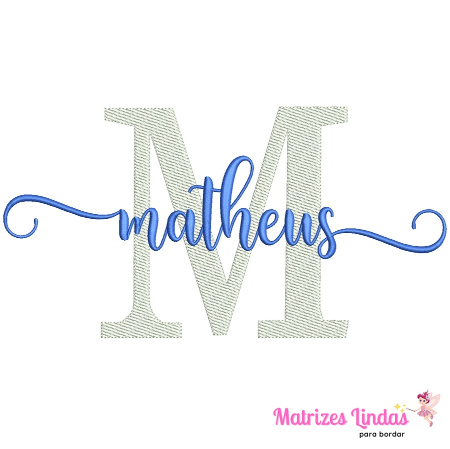 Matriz de Bordado Nome Matheus para bordar ML