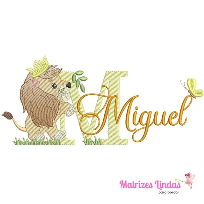 Matriz de Bordado – Nome Miguel 07