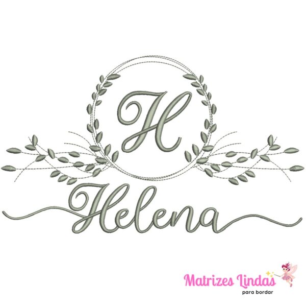 Matriz de bordado Nome Helena para bordar ML