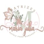 Matriz de bordado nome Maria Júlia para bordar