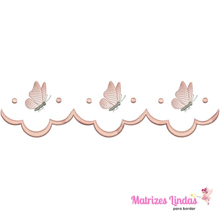 Matriz de Bordado – Barrinha Borboleta