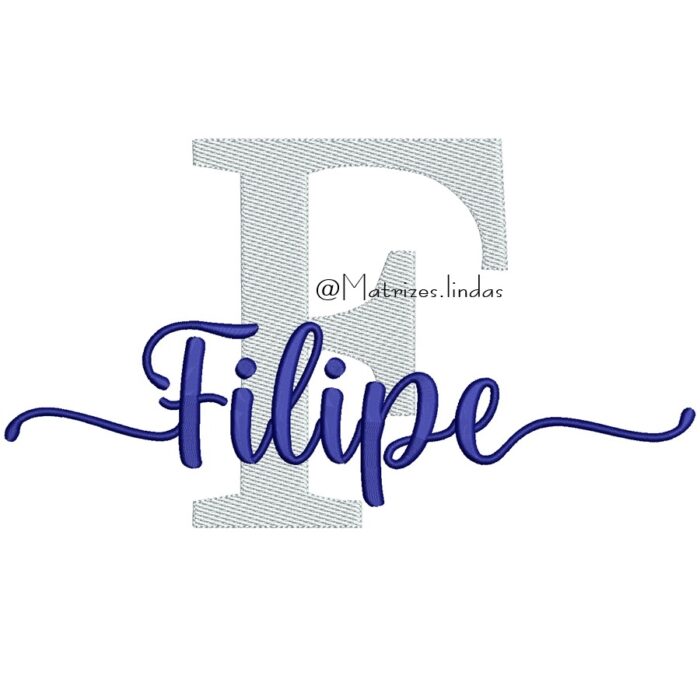 Matriz de Bordado – Nome Filipe