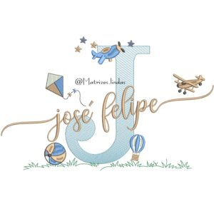 Matriz de Bordado nome José Felipe para bordar ML