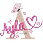 Matriz de bordado nome ayla pra bordar ML