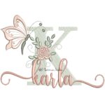 Matriz de bordado nome karla para bordar ML