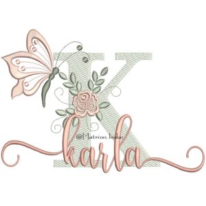 Matriz de bordado nome karla para bordar ML