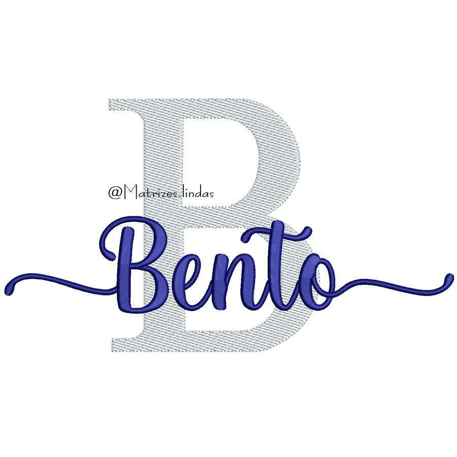 matriz de bordado nome Bento para bordar ML
