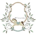 Matriz de Bordado Moldura com Cavalinho para bordar ML