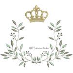 Matriz de Bordado Moldura com Coroa para bordar ML