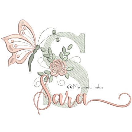 Matriz de Bordado – Nome Sara