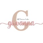 Matriz de bordado nome Giovanna sobreposto para bordar ML