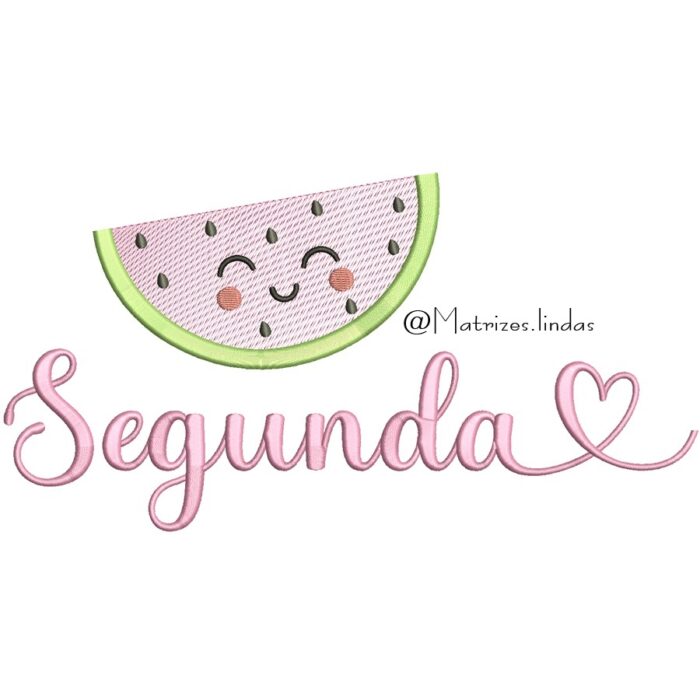 matriz de bordado melancia segunda para bordar ML