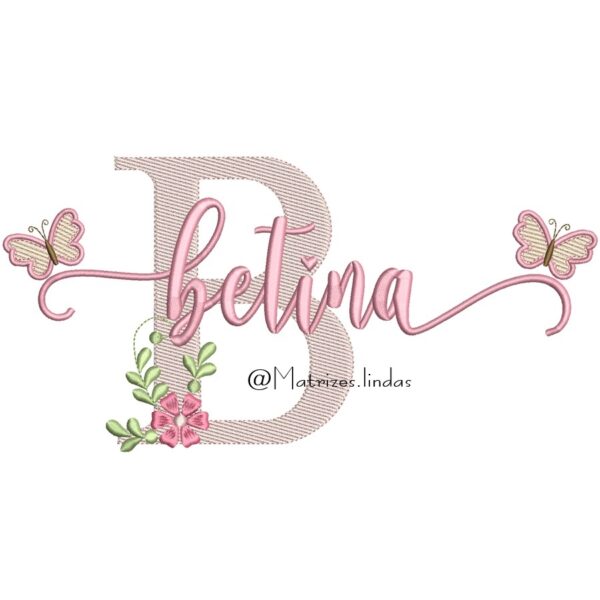 matriz de bordado nome betina para bordar ML