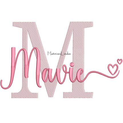 Matriz de Bordado – Nome Mavie 04 Matriz de Bordado – Nome Mavie 04