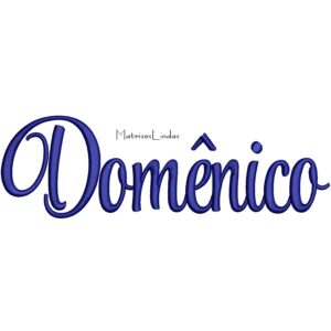 matriz de Bordado Nome Domênico para bordar ML