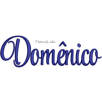 Matriz de Bordado – Nome Domênico 03 Matriz de Bordado – Nome Domênico 03