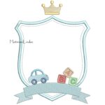 matriz de bordado Brasão com Carrinho para bordar ML