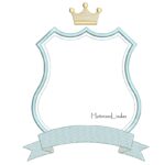 matriz de bordado Brasão com Coroa para bordar ML