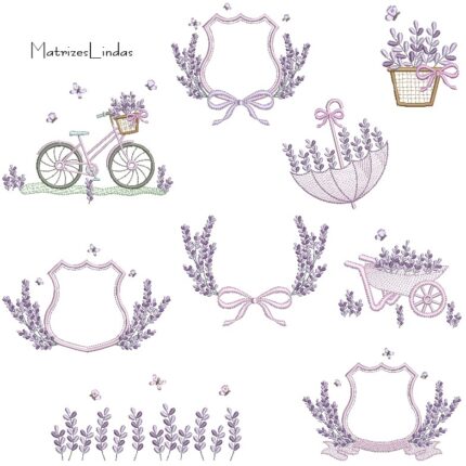 Matriz de Bordado – Coleção Lavanda