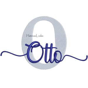 matriz de bordado nome Otto para bordar ML