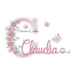 Matriz de Bordado Nome - Claudia Jardim Flores