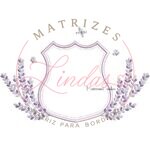 Matriz de Bordado - Brasão Lavanda com Borboletas