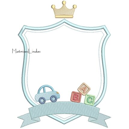 Matriz de Bordado – Brasão com Carrinho Matriz de Bordado – Brasão com Carrinho