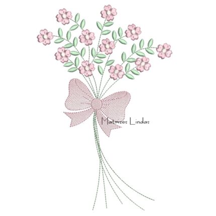 Matriz de Bordado – Buquê de Flores Matriz de Bordado – Buquê de Flores