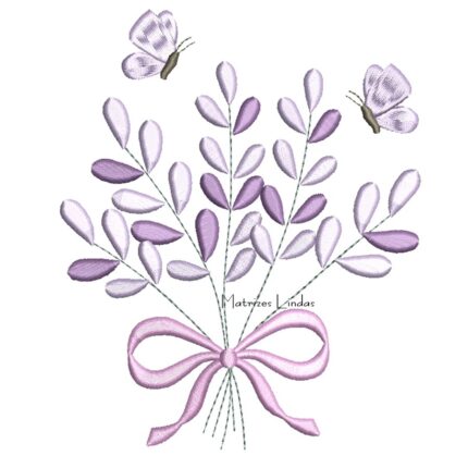 Matriz de Bordado – Buquê de Lavanda Matriz de Bordado – Buquê de Lavanda