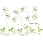 Matriz de Bordado - Jardim com Margaridas