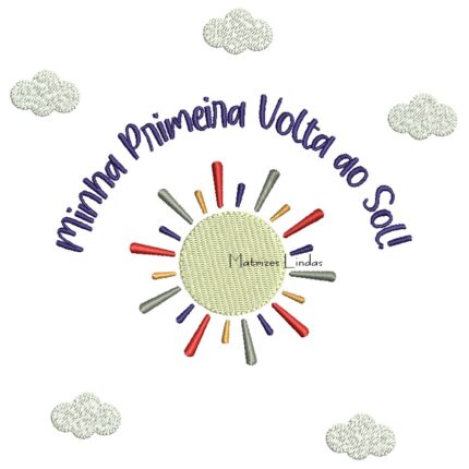 Matriz de Bordado – Minha Primeira Volta ao Sol