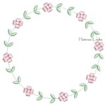 Matriz de Bordado - Moldura com Flores