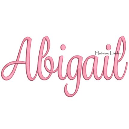Matriz de Bordado – Nome Abigail Matriz de Bordado – Nome Abigail