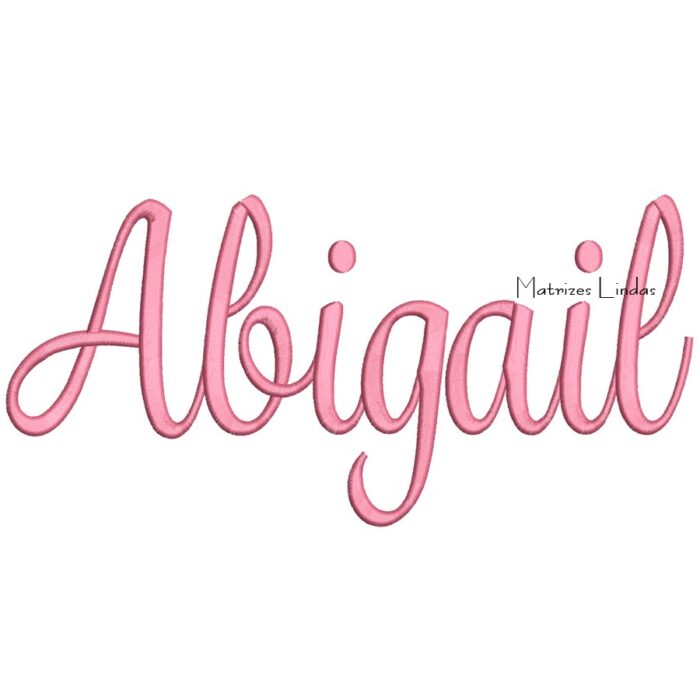 Matriz de Bordado – Nome Abigail