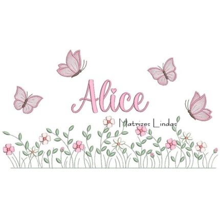 Matriz de Bordado – Nome Alice Matriz de Bordado – Nome Alice