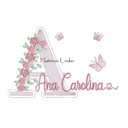 Matriz de Bordado – Nome Ana Carolina Matriz de Bordado – Nome Ana Carolina