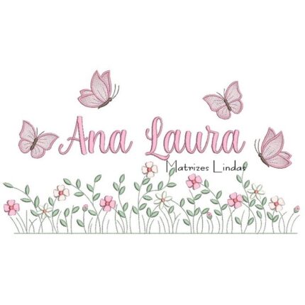 Matriz de Bordado – Nome Ana Laura