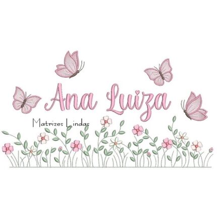 Matriz de Bordado – Nome Ana Luiza Matriz de Bordado – Nome Ana Luiza
