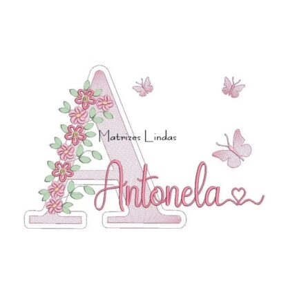 Matriz de Bordado Nome Antonela Matriz de Bordado Nome Antonela