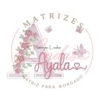 Matriz de Bordado Nome - Ayla Jardim Flores