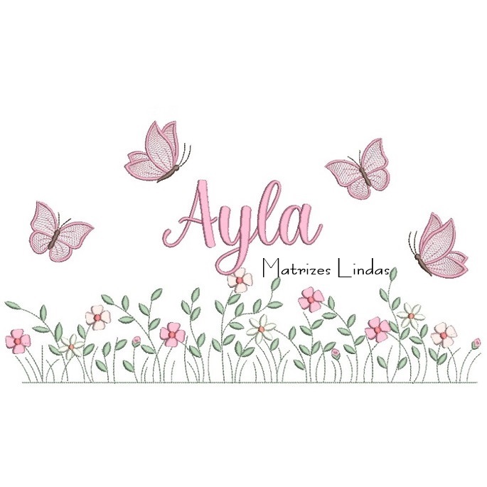 Matriz de Bordado - Nome Ayla Matriz de Bordado - Nome Ayla