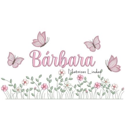 Matriz de Bordado – Nome Bárbara