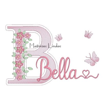 Matriz de Bordado Nome – Bella Jardim Flores Matriz de Bordado Nome – Bella Jardim Flores
