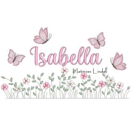 Matriz de Bordado Nome – Bella Jardim Flores (2) Matriz de Bordado Nome – Bella Jardim Flores (2)