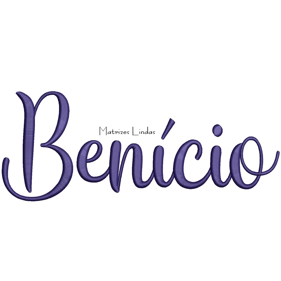 Matriz de Bordado - Nome Benício Matriz de Bordado - Nome Benício