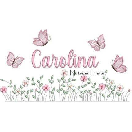 Matriz de Bordado – Nome Carolina Matriz de Bordado – Nome Carolina