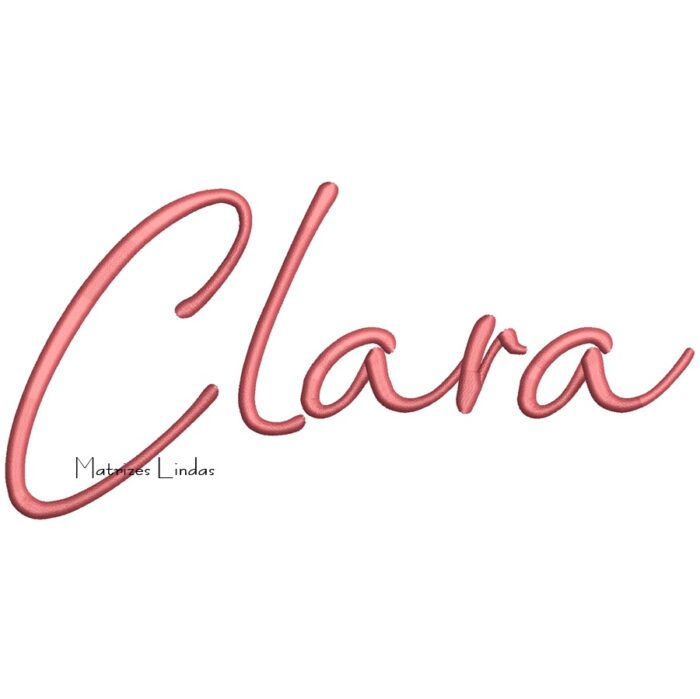 Matriz de Bordado – Nome Clara